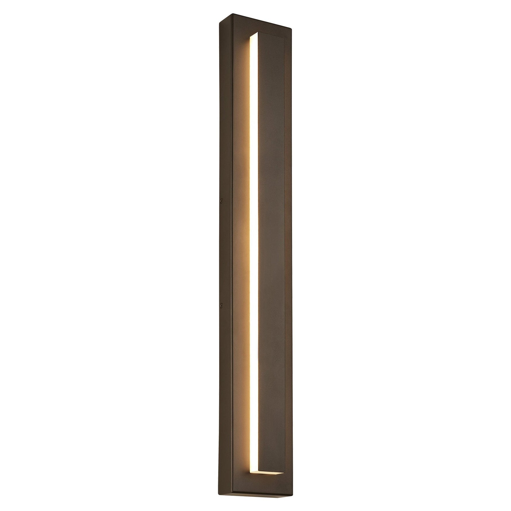 Kasso Modern Square Metal Outdoor Wall Lamp, Dark/Gray Bronze - Lamp Outdoor