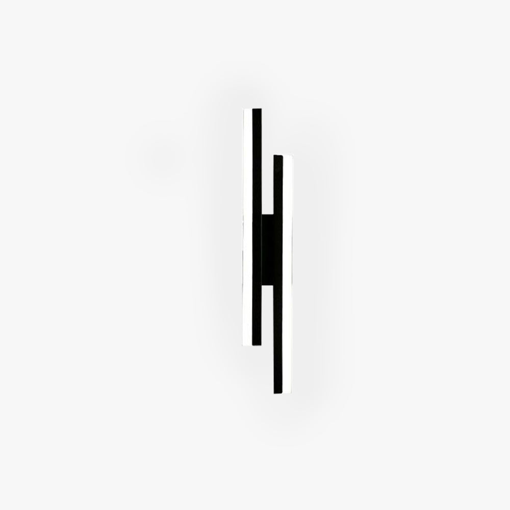 Cyral Minimalist Geometric Wall Lamp, Black/White - Lamp Outdoor