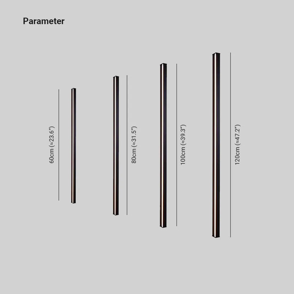 Gravo Minimalist Linear Metal/Acrylic Wall Lamp, Gold/Black/White - Lamp Outdoor