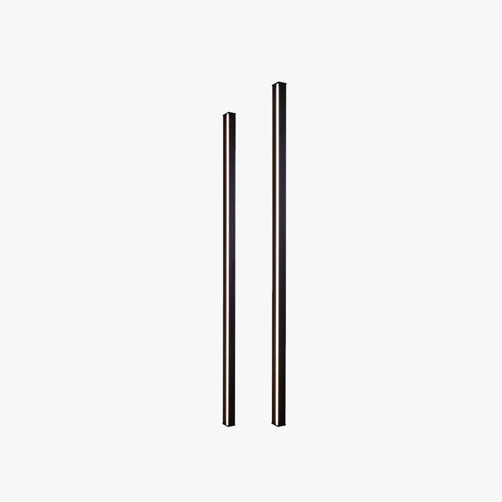 Gravo Minimalist Linear Metal/Acrylic Wall Lamp, Gold/Black/White - Lamp Outdoor