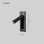 Arisha Modern Rotatable Bedside Sconce, Cylindrical/Square - Lamp Outdoor