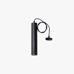 Yore Modern Cylinder Shape Linear Pendant Light Black Metal - Lamp Outdoor