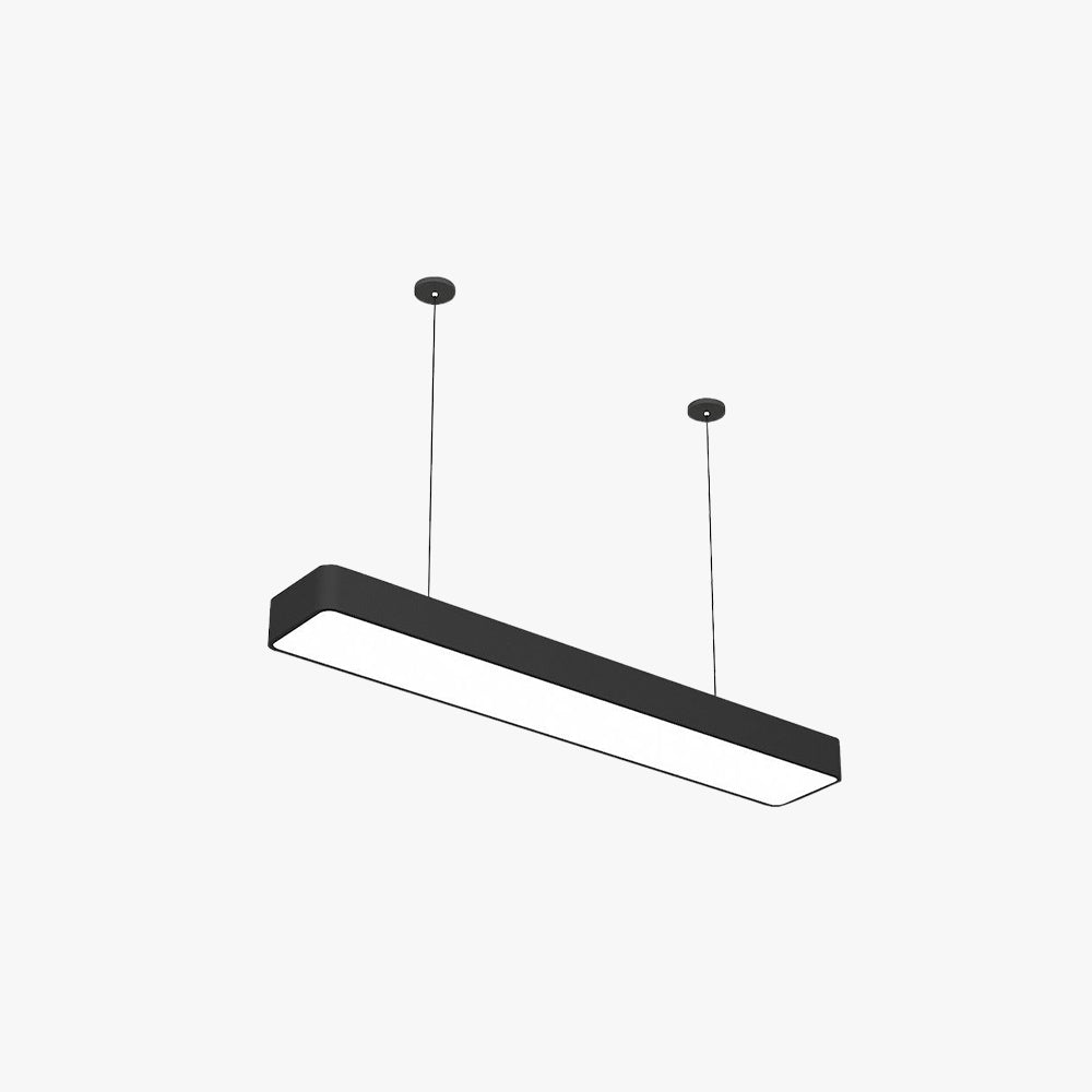 Noar Minimalist Rectangular LED Black Pendant Light, Acrylic - Lamp Outdoor