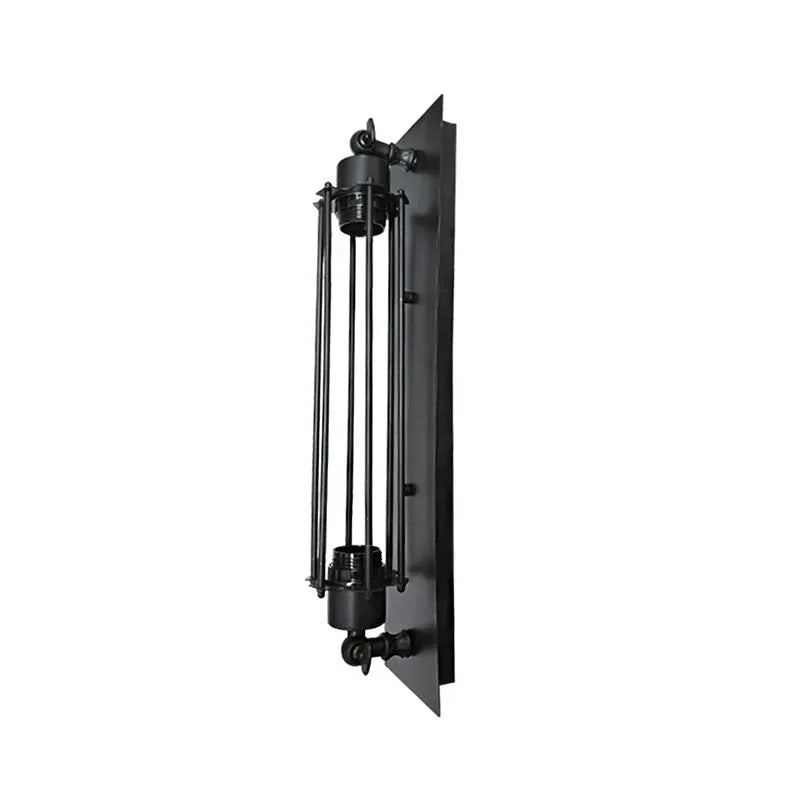 Tronel Vintage Cylinder Metal Wall Lamp, Black/Red/Silver/Gold - Lamp Outdoor