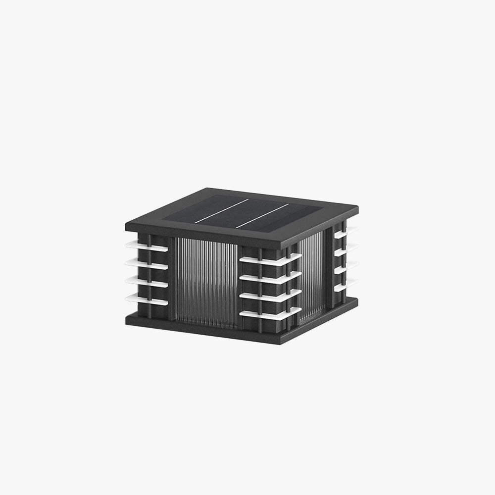 Ray Modern Square Metal Acrylic Glass Outdoor Solar Floor Lamps - Lamp Outdoor