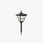 Ray Modern Lantern Shaped Metal Solar Outdoor Bollard Light - Lamp Outdoor