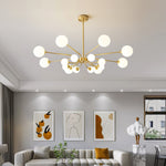 Aurora Chandelier Globe Arm Modern - Lamp Outdoor