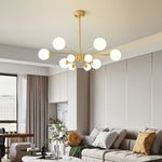 Aurora Chandelier Globe Arm Modern - Lamp Outdoor