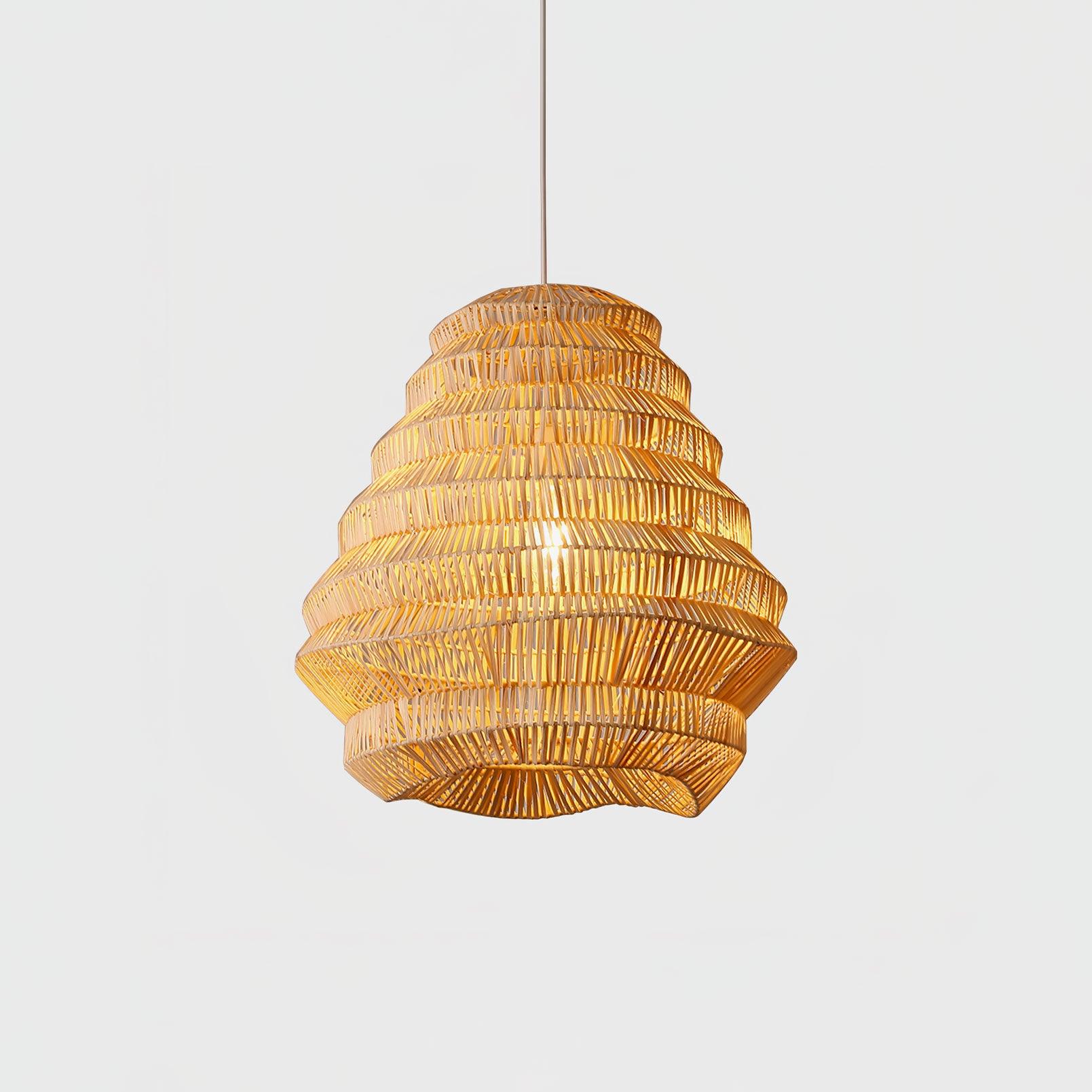 Bamboo Spiral Pendant Lamp - Lamp Outdoor