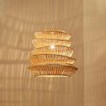 Bamboo Spiral Pendant Lamp - Lamp Outdoor
