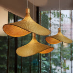 Rattan Weave Hat Pendant Light - Lamp Outdoor