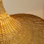 Rattan Weave Hat Pendant Light - Lamp Outdoor