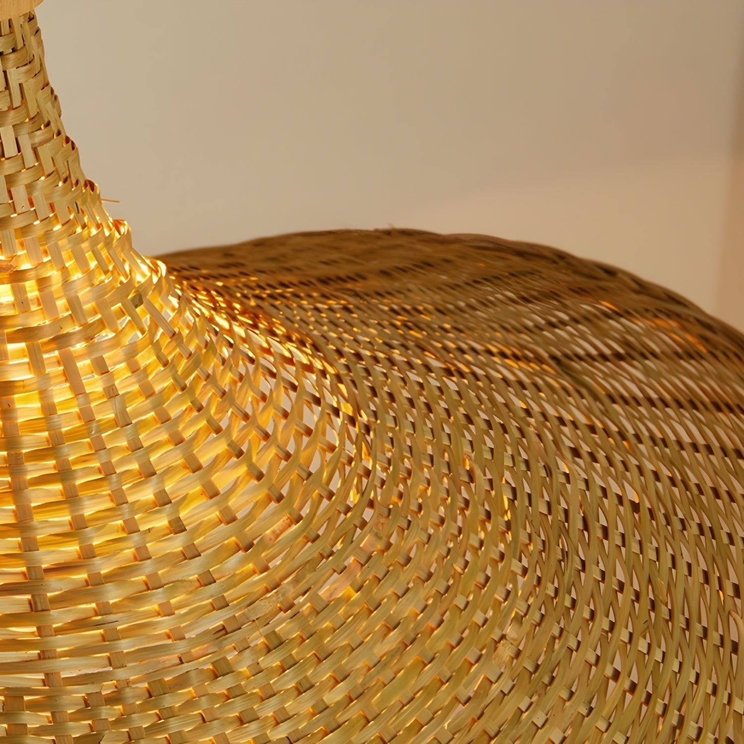 Rattan Weave Hat Pendant Light - Lamp Outdoor