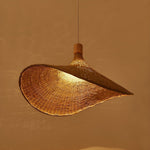 Rattan Weave Hat Pendant Light - Lamp Outdoor