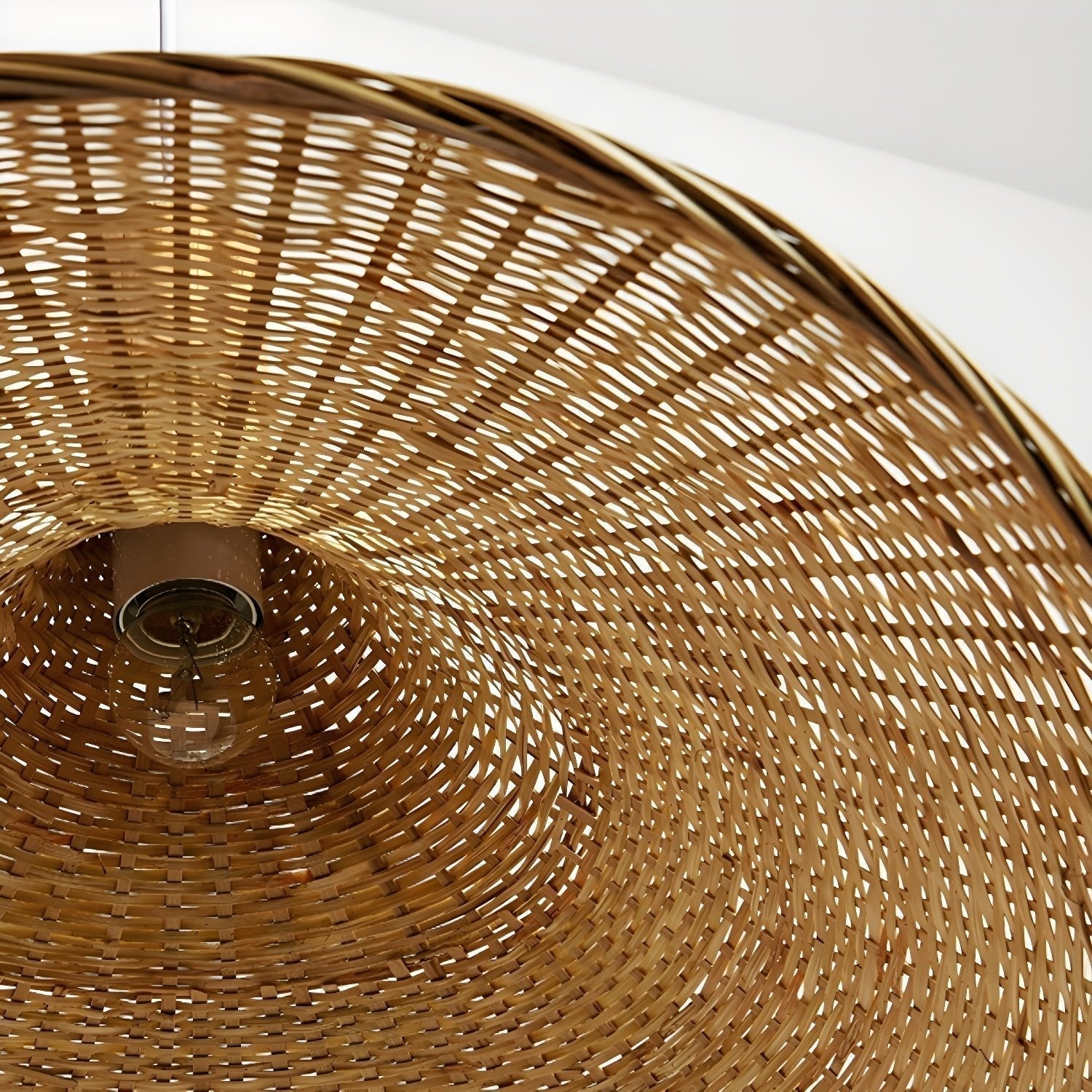 Rattan Weave Hat Pendant Light - Lamp Outdoor