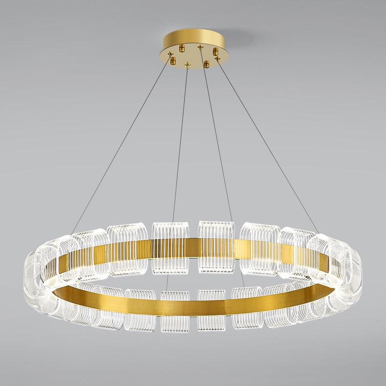 Abrahamson Modern Minimalist Luxury Bangle Metal Chandelier - Lamp Outdoor