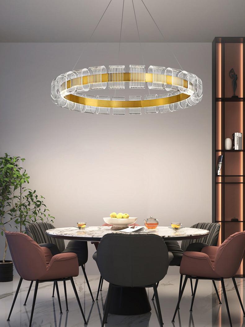 Abrahamson Modern Minimalist Luxury Bangle Metal Chandelier - Lamp Outdoor