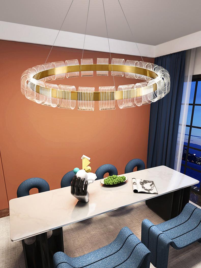 Abrahamson Modern Minimalist Luxury Bangle Metal Chandelier - Lamp Outdoor