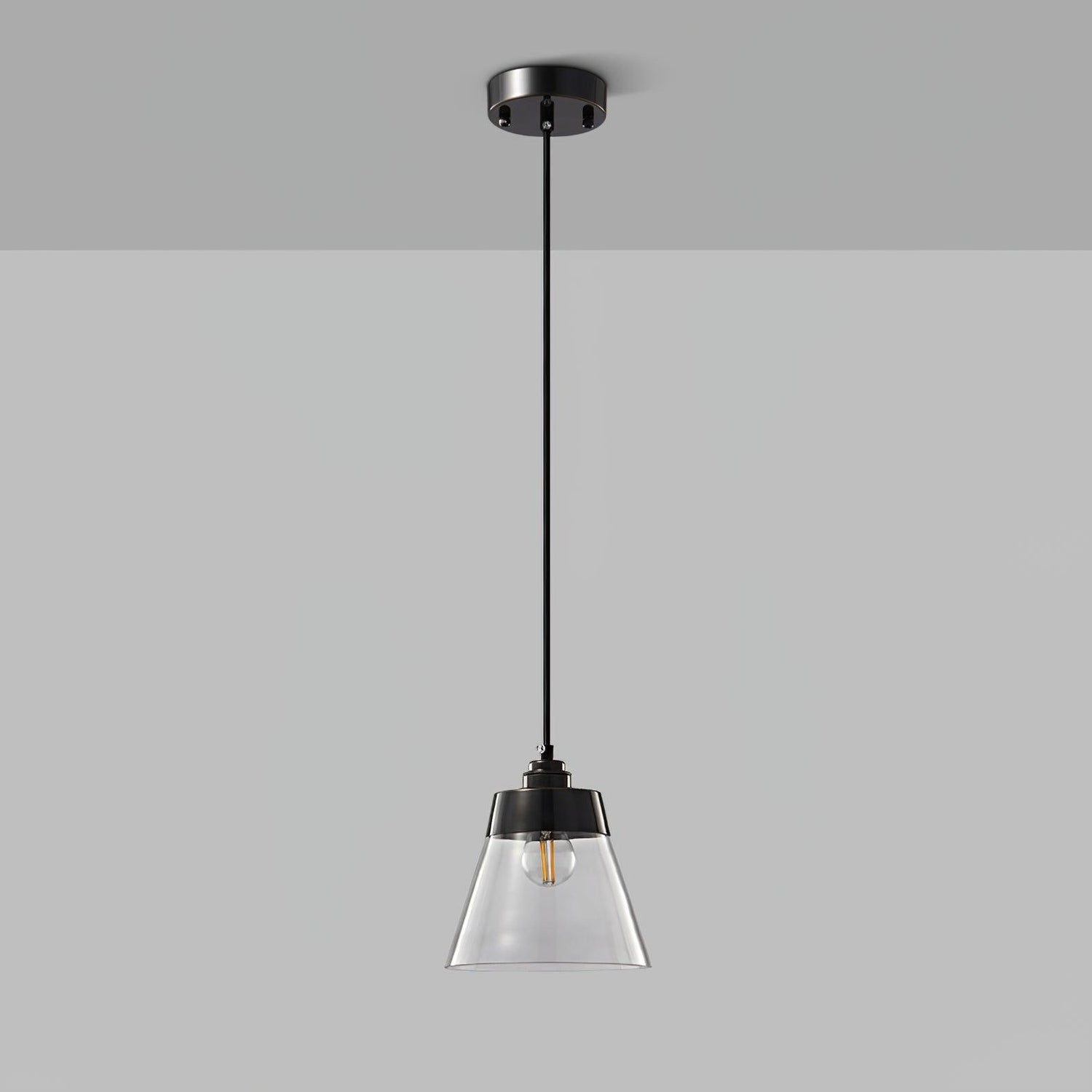 Baskin Minimalist Brass Pendant Light