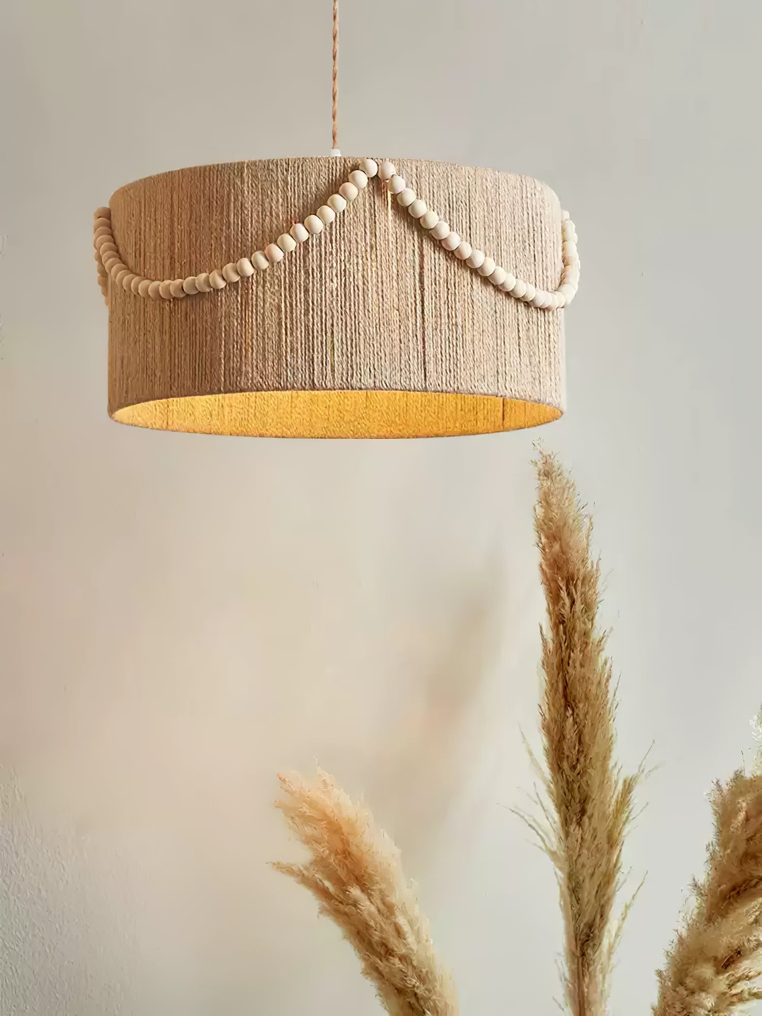 Beaded Boho Pendant Lamp - Lamp Outdoor
