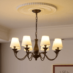 Aurora Chandelier Fabric Shade Vintage - Lamp Outdoor