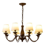 Aurora Chandelier Fabric Shade Vintage - Lamp Outdoor