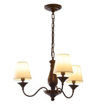 Aurora Chandelier Fabric Shade Vintage - Lamp Outdoor