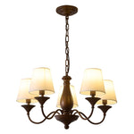 Aurora Chandelier Fabric Shade Vintage - Lamp Outdoor