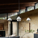 Aurora Chandelier Cone Shade Minimalist - Lamp Outdoor