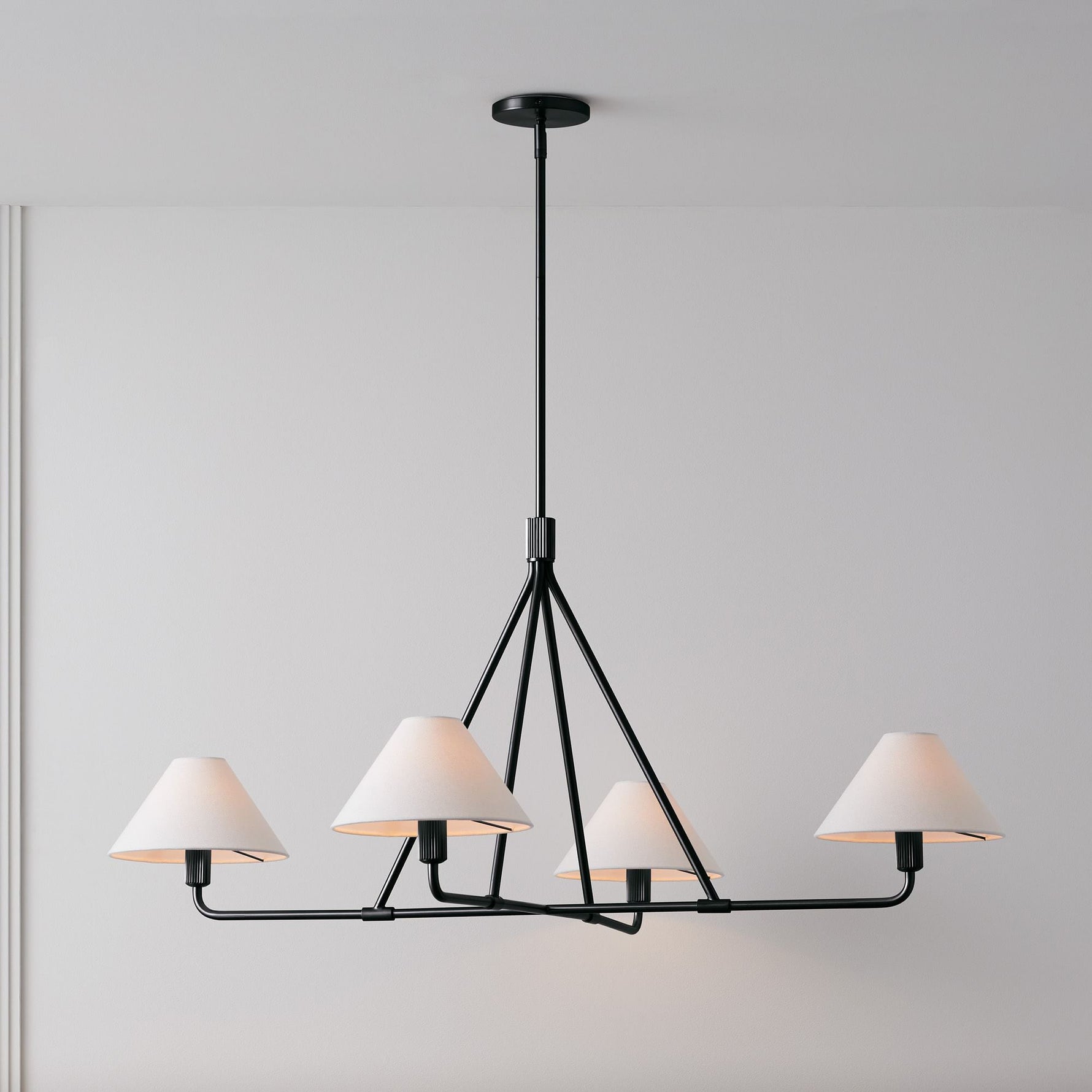 Aurora Chandelier Cone Shade Minimalist - Lamp Outdoor