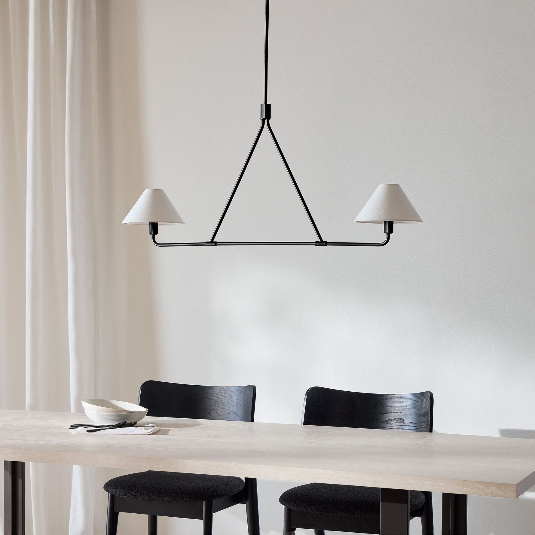 Aurora Chandelier Cone Shade Minimalist - Lamp Outdoor
