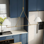 Aurora Chandelier Cone Shade Minimalist - Lamp Outdoor