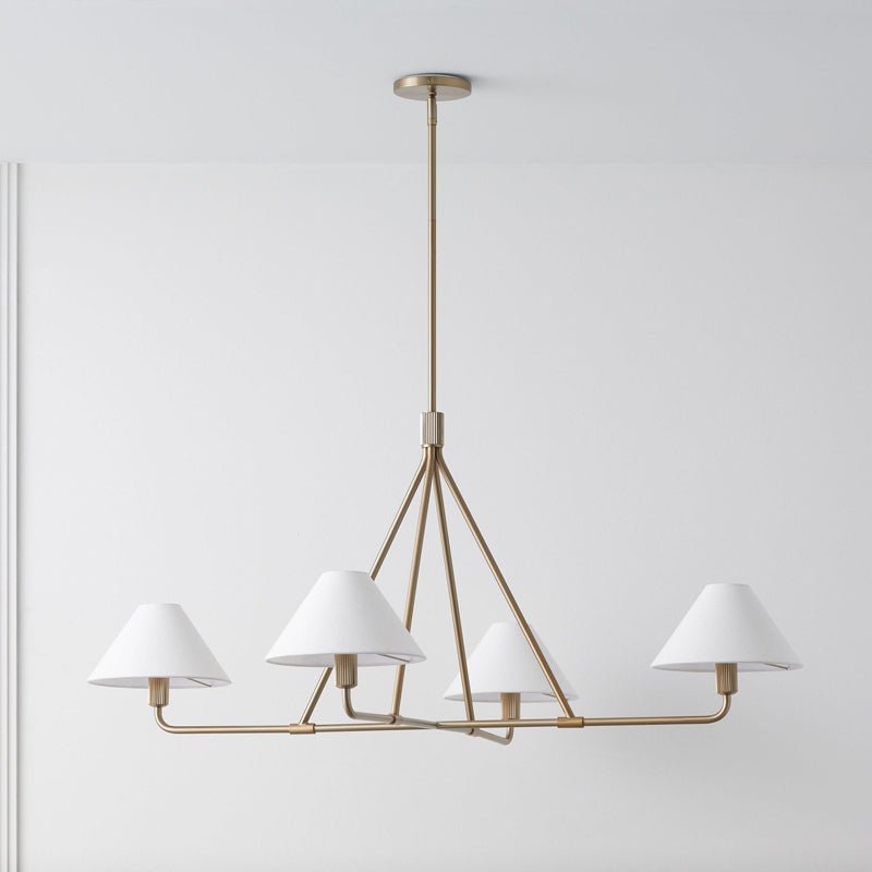 Aurora Chandelier Cone Shade Minimalist - Lamp Outdoor