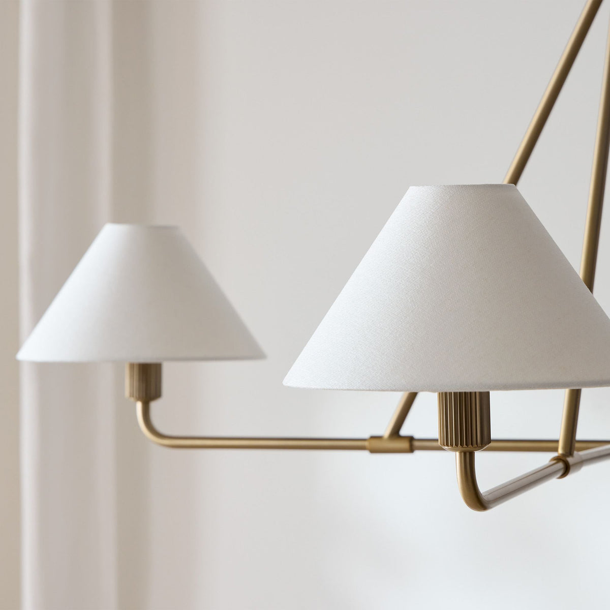 Aurora Chandelier Cone Shade Minimalist - Lamp Outdoor