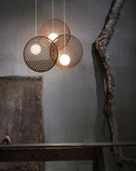 Aurora Chandelier Wooden Plate - Lamp Outdoor