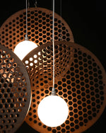 Aurora Chandelier Wooden Plate - Lamp Outdoor
