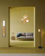 Aurora Chandelier Wooden Plate - Lamp Outdoor