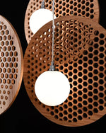 Aurora Chandelier Wooden Plate - Lamp Outdoor