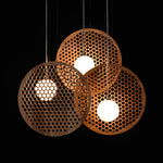 Aurora Chandelier Wooden Plate - Lamp Outdoor