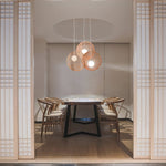 Aurora Chandelier Wooden Plate - Lamp Outdoor