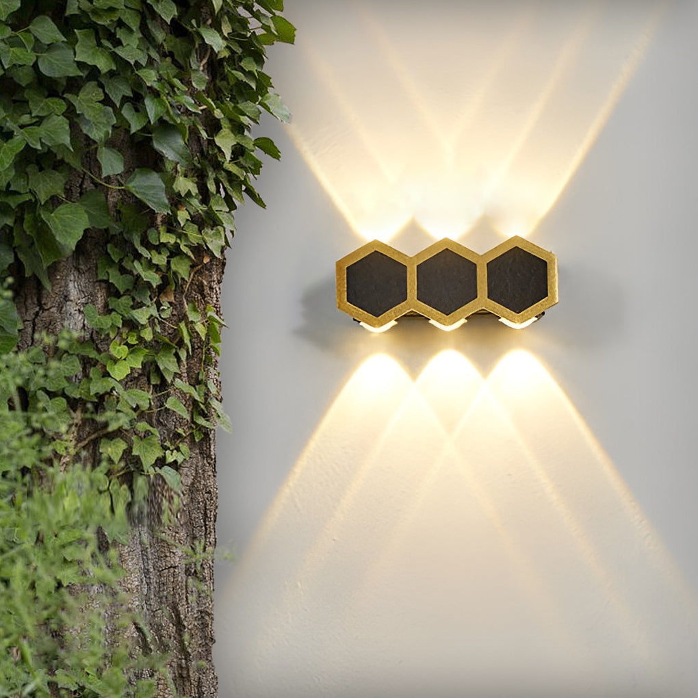 Beehive-shaped LED Up and Down Lights Waterproof Modern Wall Washer Light - Lamp Outdoor