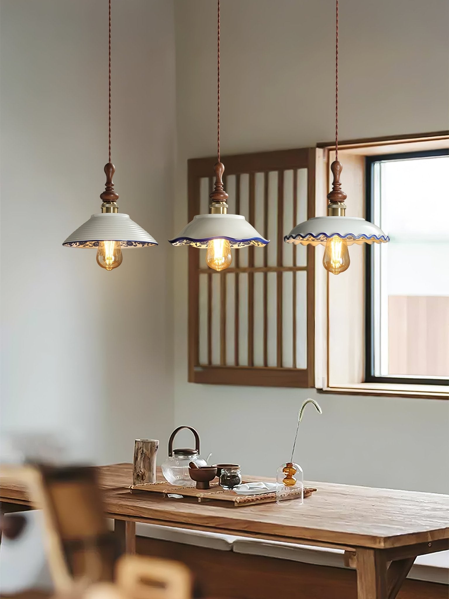 Bellaria Ceramic Pendant Light - Lamp Outdoor