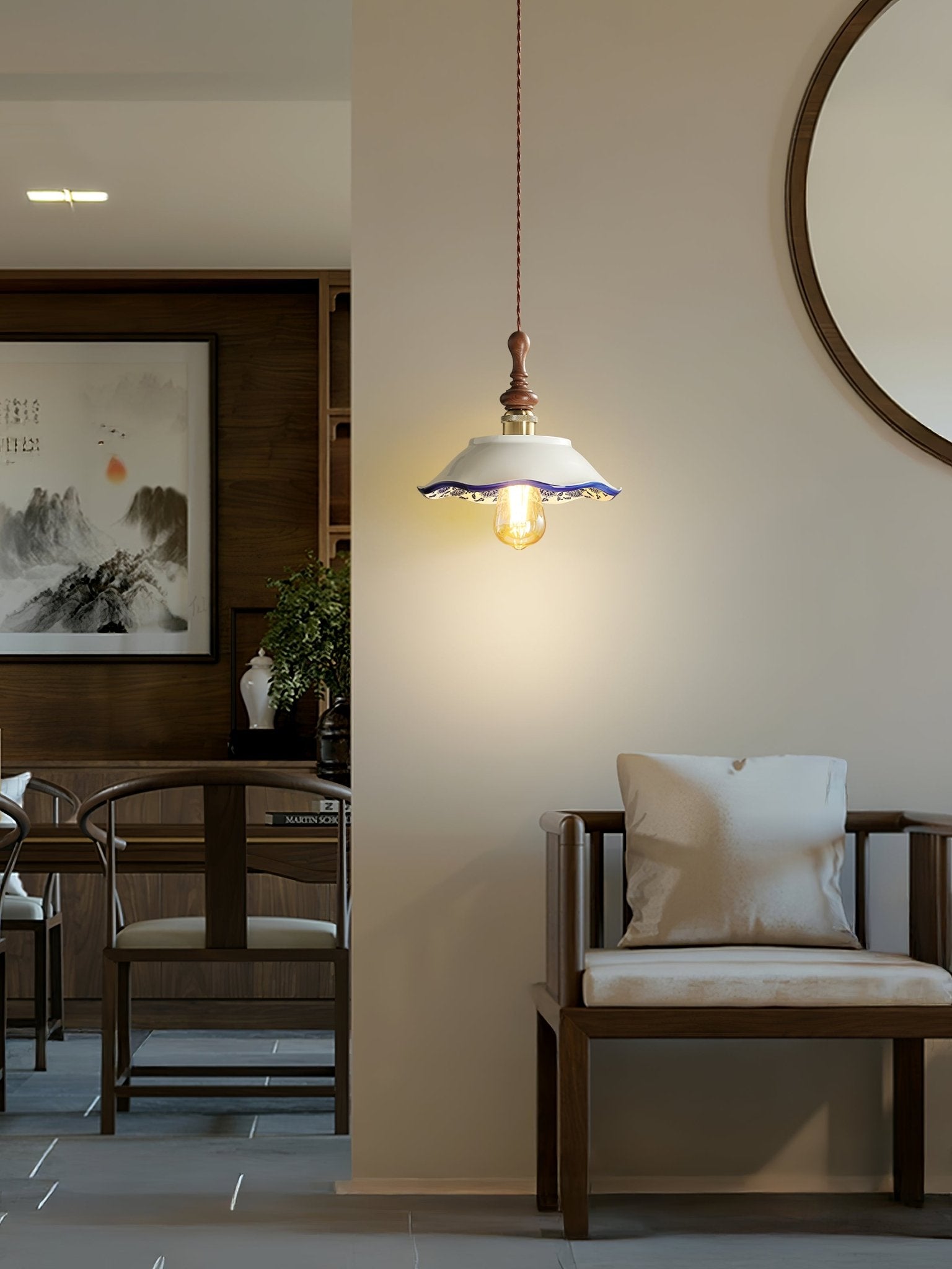 Bellaria Ceramic Pendant Light - Lamp Outdoor