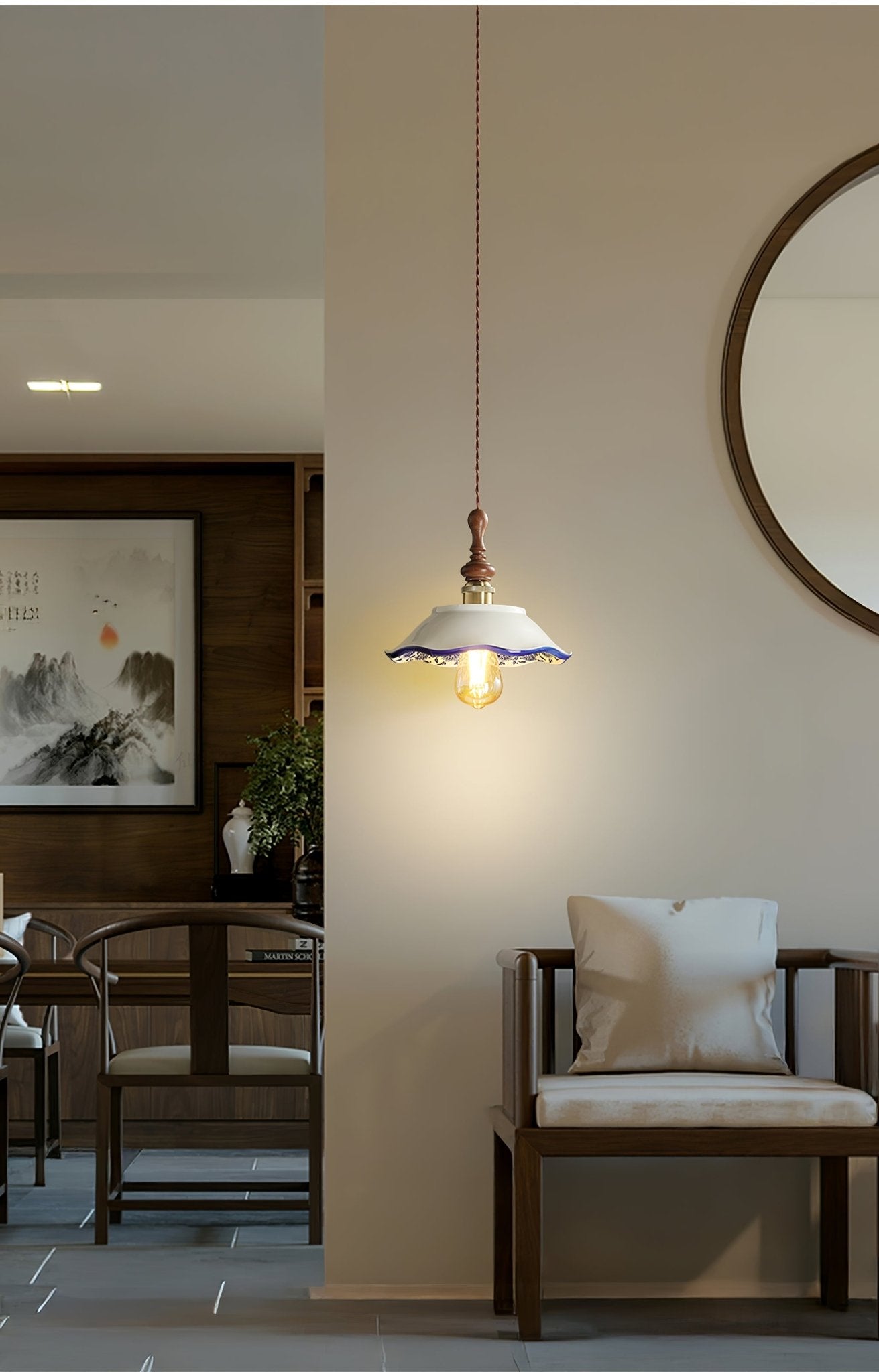 Bellaria Ceramic Pendant Light - Lamp Outdoor