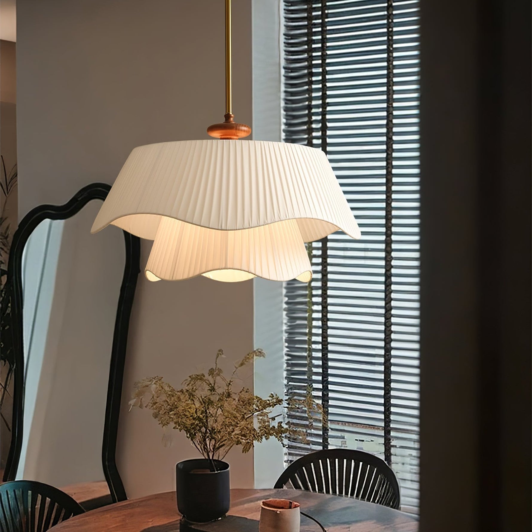 Aphais Premium Elegance Wood Metal Pendant Lamp - Lamp Outdoor
