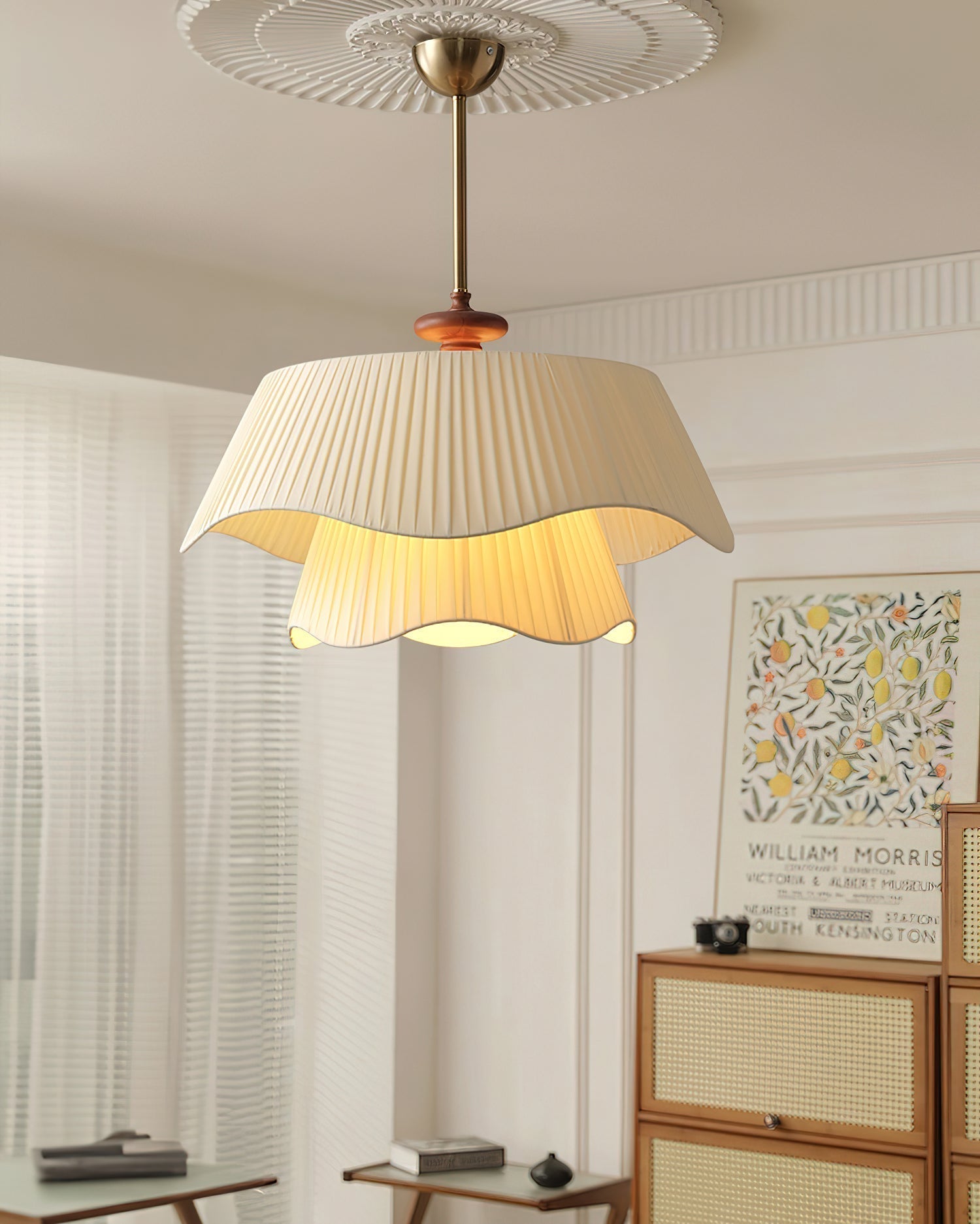 Aphais Premium Elegance Wood Metal Pendant Lamp - Lamp Outdoor