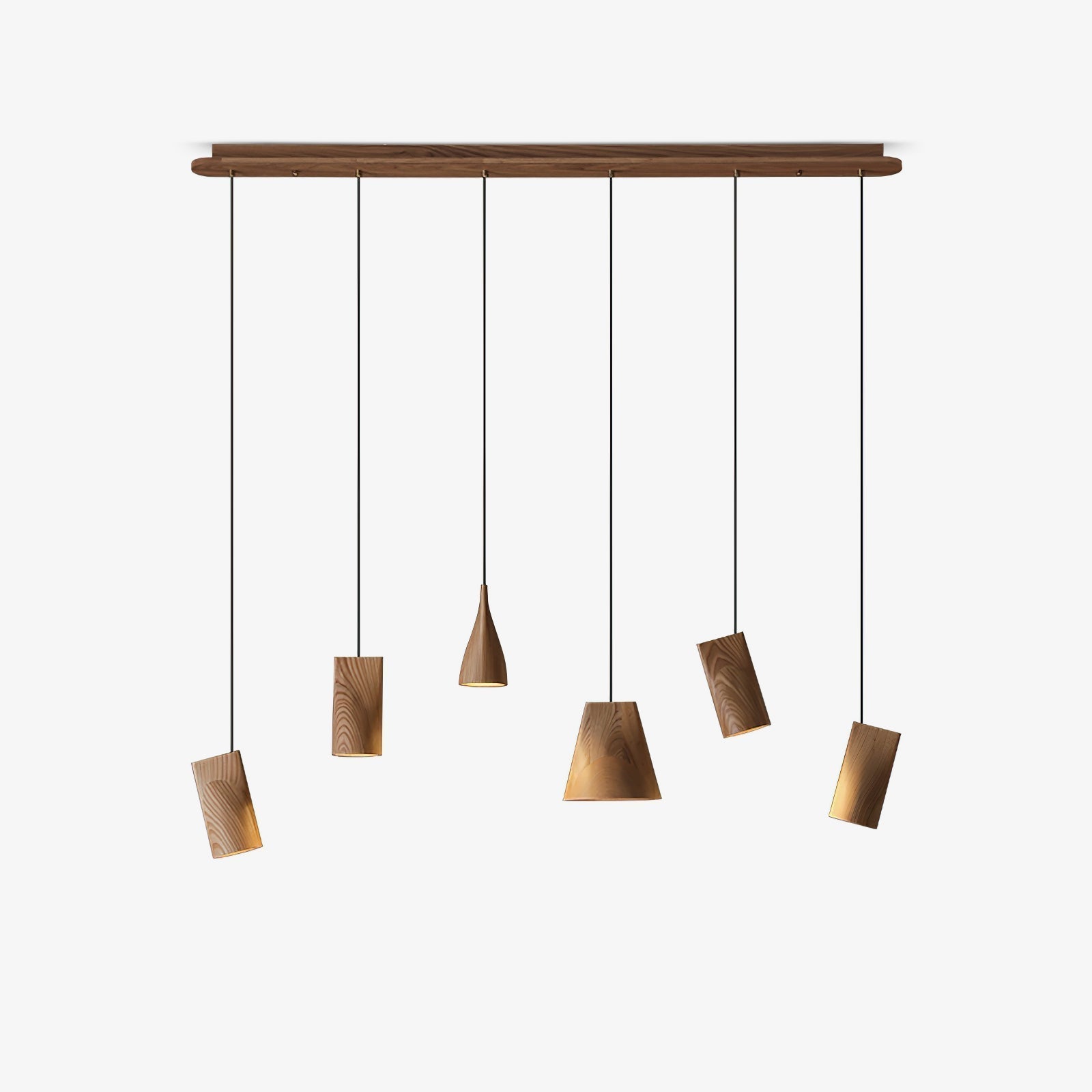 Ivarara Asymmetrical Wood Pendant Light - Lamp Outdoor