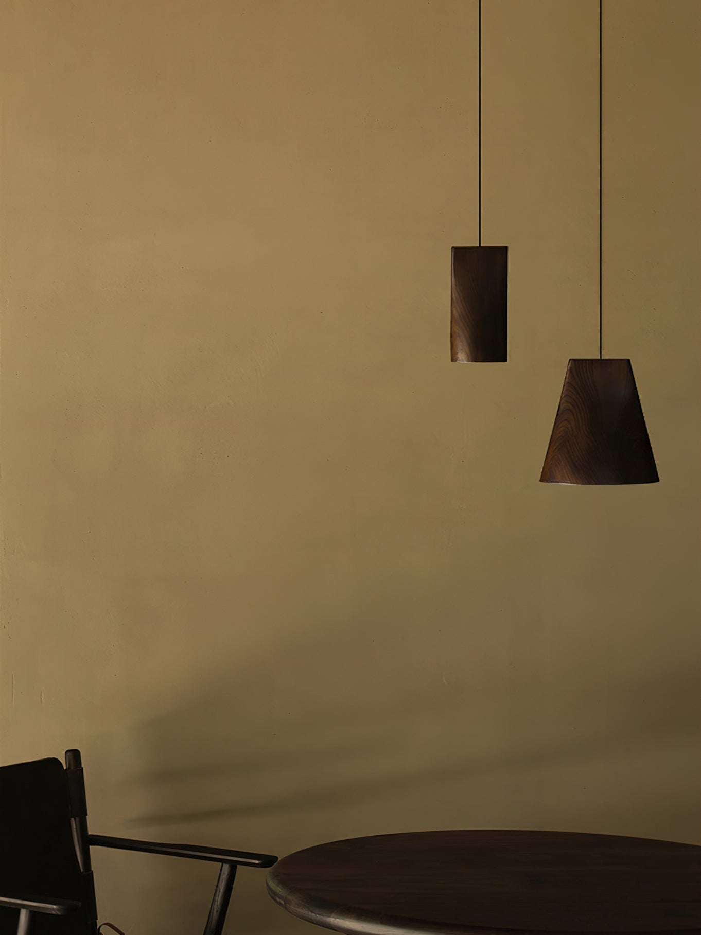 Ivarara Asymmetrical Wood Pendant Light - Lamp Outdoor