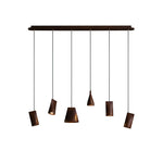 Ivarara Asymmetrical Wood Pendant Light - Lamp Outdoor