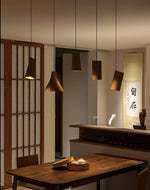 Ivarara Asymmetrical Wood Pendant Light - Lamp Outdoor